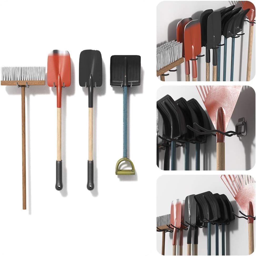 Garage Hooks Heavy Duty Tool Organizer, Wall Mount Hanger Rack