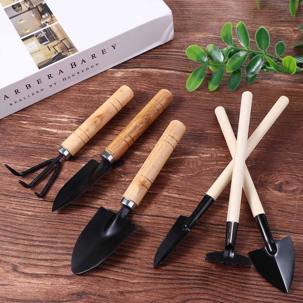 7 Pcs Succulent Gardending Hand Tools,Miniature Fairy Garden Small Plants Care Tool Sets,Mini Garden Tool Set-Small Shovel Rake Spade Soil Scoops