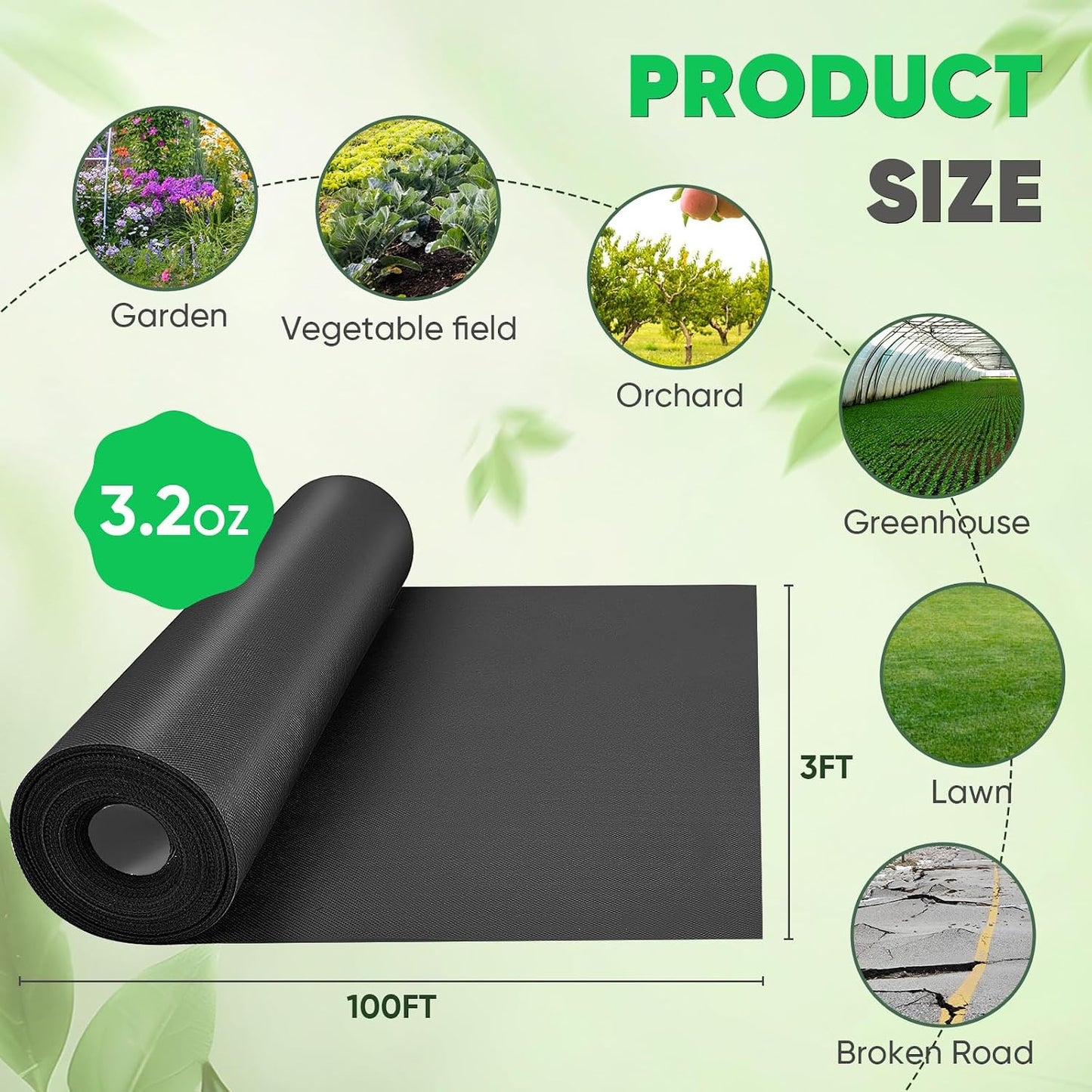 White Plant Covers Freeze Protection, 10 x 50 ft - 0.9 oz/yd² Frost Cloths for Outdoor Plants, Tree Covers Freeze Protection, Winter Garden Blanket, Sun Cover for Plants for Greenhouse, Vegetables