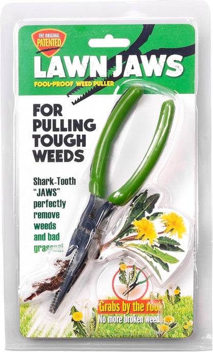 Original Shark Tooth Weed Puller Tool, Grabs Weeds by the Root
