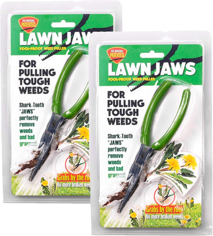 Original Shark Tooth Weed Puller Tool, Grabs Weeds by the Root