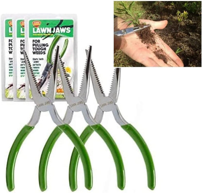 Original Shark Tooth Weed Puller Tool, Grabs Weeds by the Root