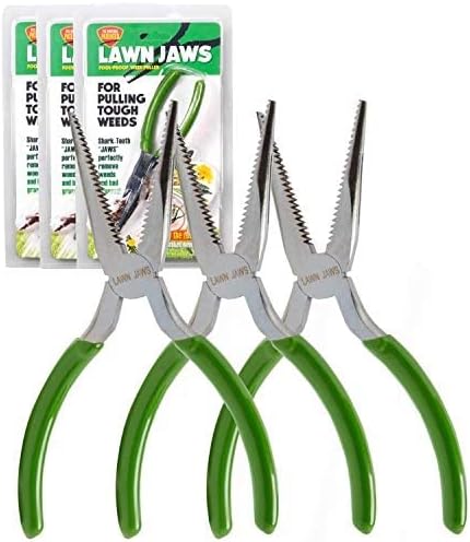 Original Shark Tooth Weed Puller Tool, Grabs Weeds by the Root