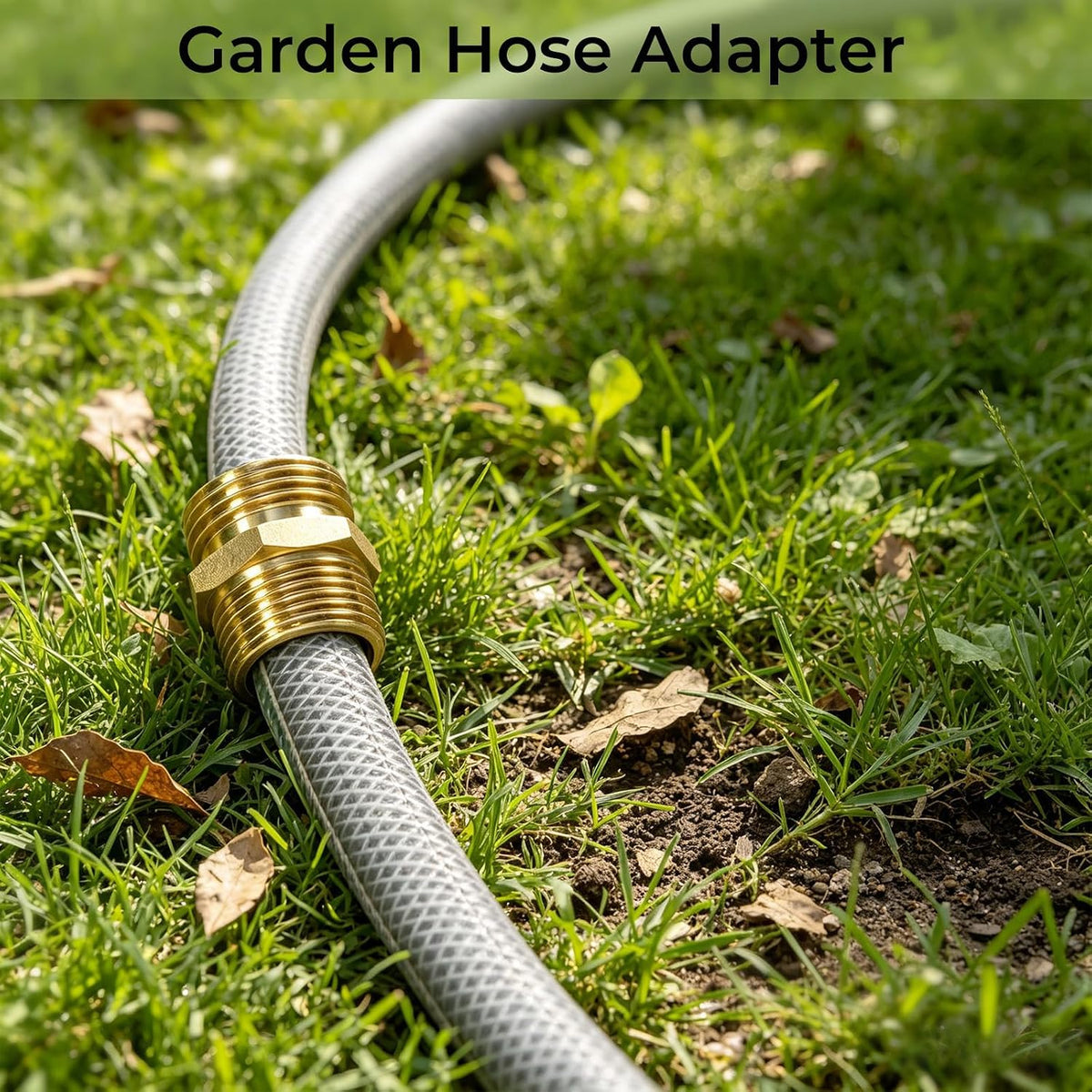 Garden Water Hose Splitter - RV Water Splitter 2 Way Heavy Duty Brass Spigot Hose Splitter - Outdoor Y Hose Bib 2 Valves with 2 Extra Rubber Washers for 3/4" Hose Connector (Red)