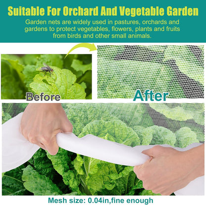 Bird Netting Garden Deer Fence Netting Heavy Duty 5x100 ft