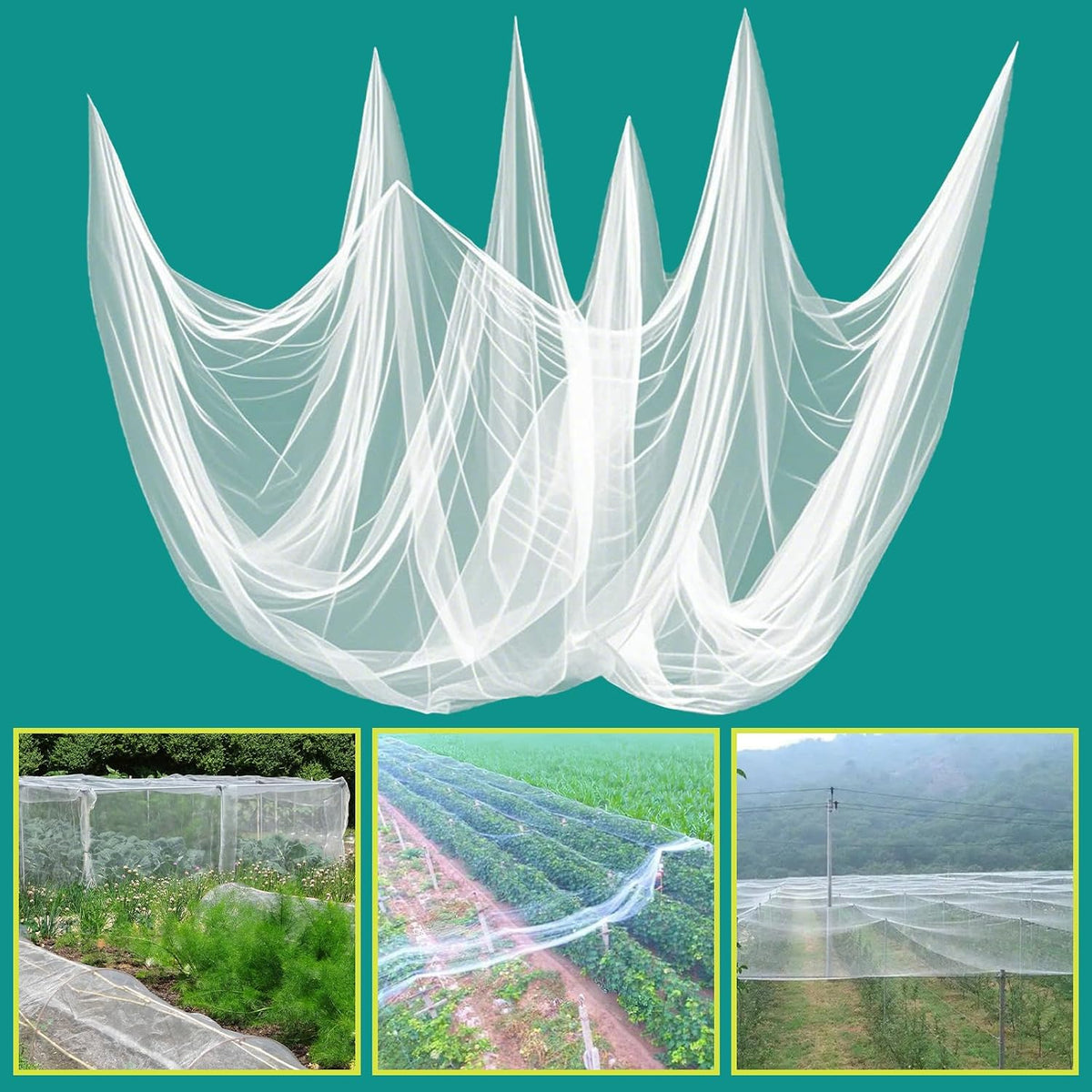 Bird Netting Garden Deer Fence Netting Heavy Duty 5x100 ft
