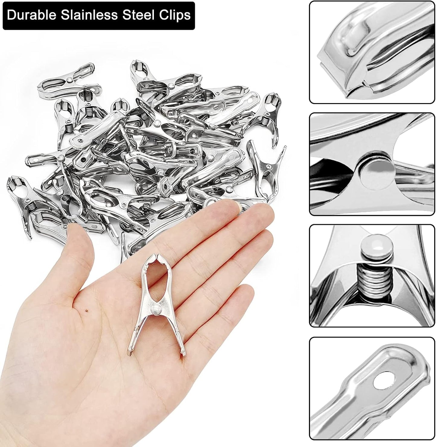 40PCS Greenhouse Clips-Garden Clips-Greenhouse Clamps Film Row Cover Netting Tunnel Hoop Clip Frame Shading Net Rod Clip for Season Plant Extension Support