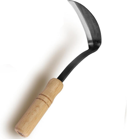 Kana Hoe 217 Japanese Garden Tool - Hand Hoe/Sickle is Perfect for Weeding and Cultivating. The Blade Edge is Very Sharp. (Beijing-022)