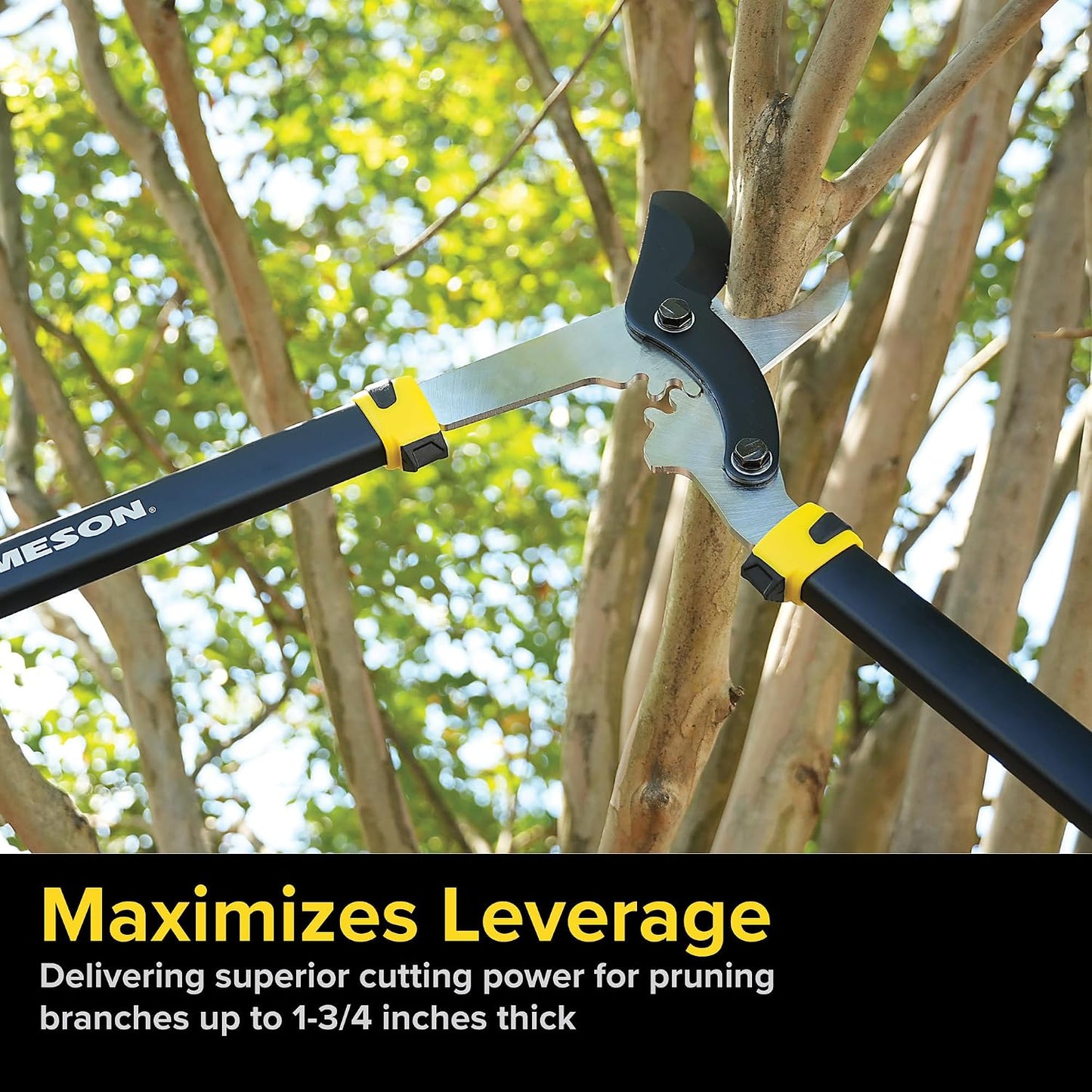 Heavy-Duty 32″ Geared Bypass Lopper | 1-3/4″ Cutting Capacity | Compound Lever & Gear Technology | Aluminum Frame | Non-Stick Blade
