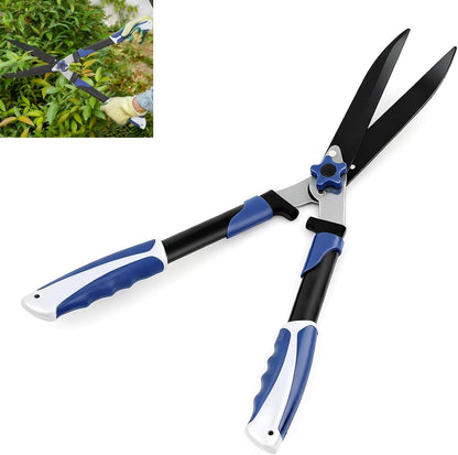 24" Hedge Shears, Wavy Blade Garden Scissors & Pruning Shears, Garden Shears For Trimming/Shaping Hedges and Shrubs in Lawn Yard