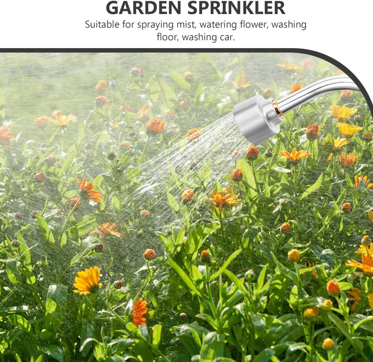 Watering Sprayer Telescoping Water Wand: Turret Wand Sprinkler Garden Hose Nozzle Front Trigger Sprayer Adjustable Garden Hose Water 2000 rain Watering Holes