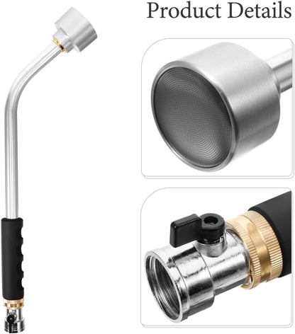 Watering Sprayer Telescoping Water Wand: Turret Wand Sprinkler Garden Hose Nozzle Front Trigger Sprayer Adjustable Garden Hose Water 2000 rain Watering Holes