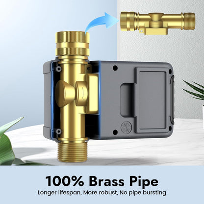 Sprinkler Timer with Brass Inlet, Water Timer for Garden Hose with Auto/Manual/Rain Delay Mode, Easy Setup Hose Timers for Lawn, Garden, Vacation Watering,1 Outlet