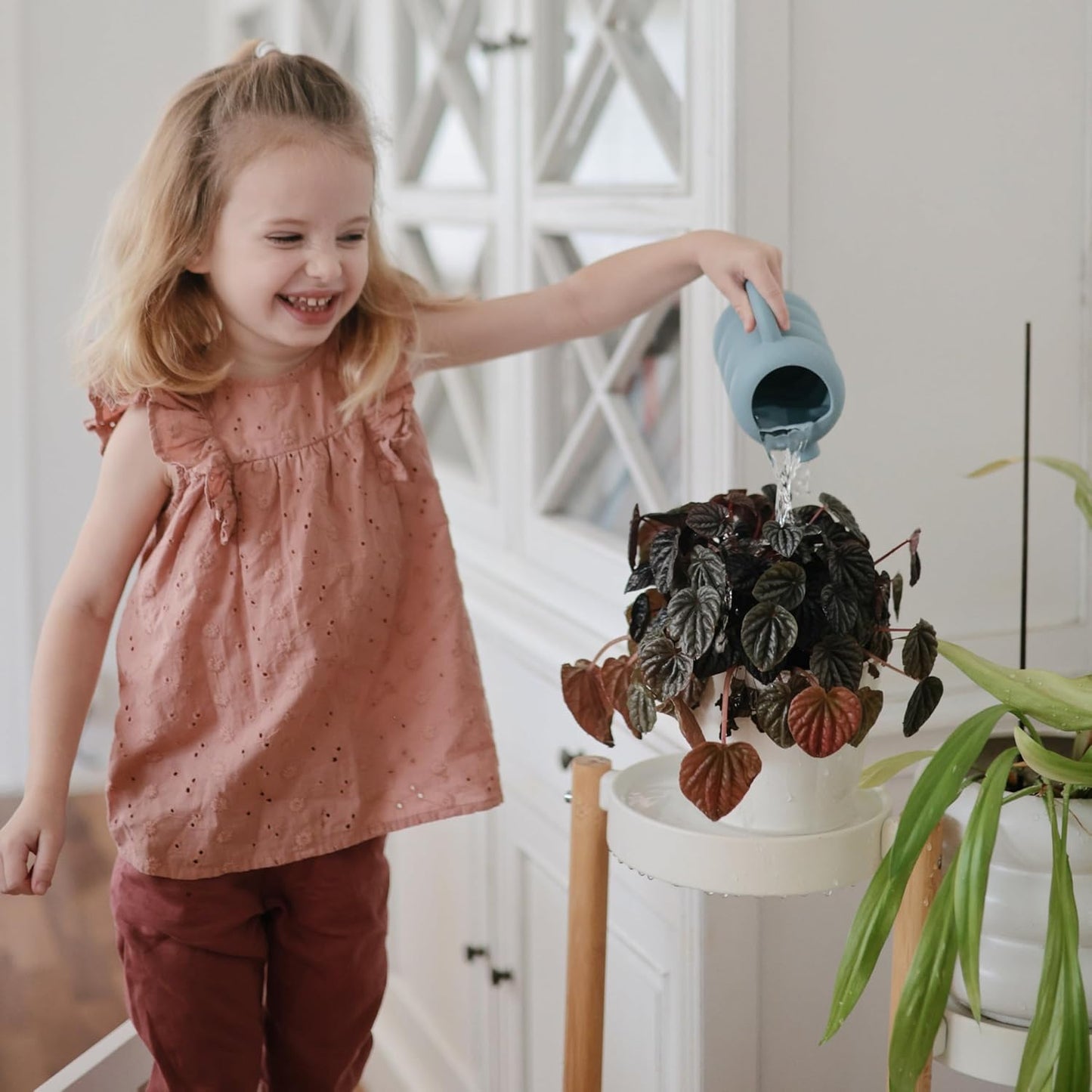 Silicone Watering Can | Bath and Outdoor Play (French Blue)
