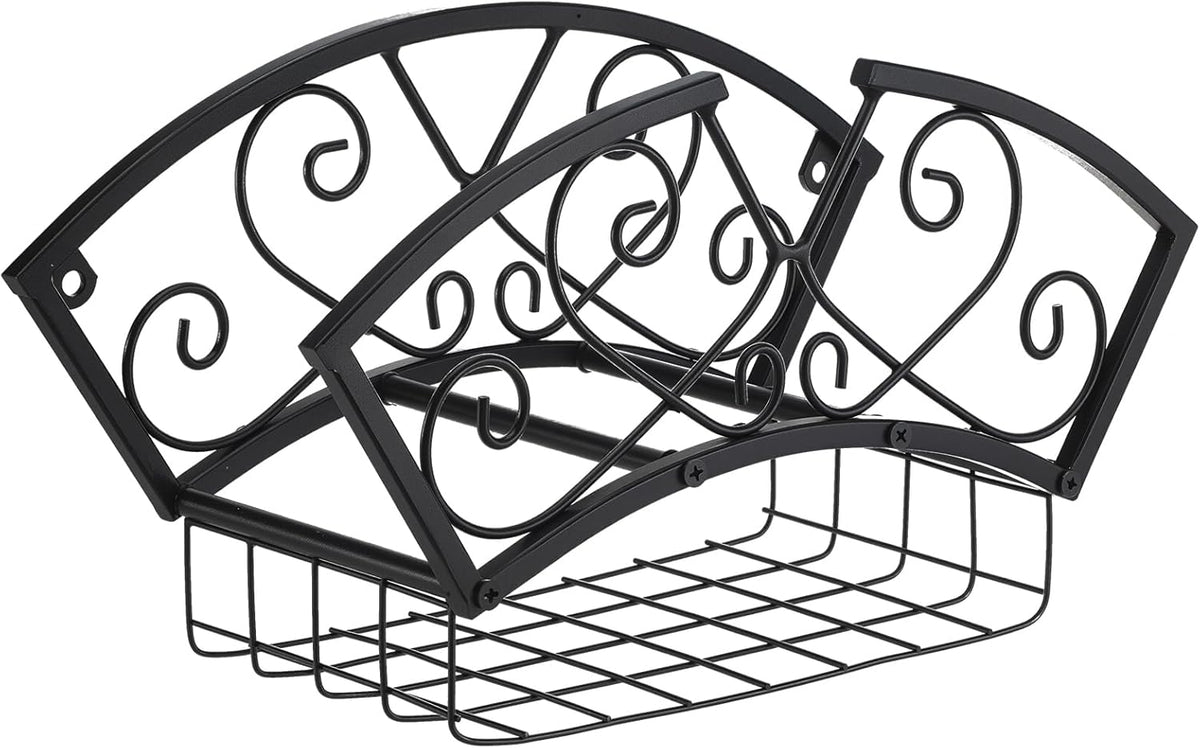 Garden Hose Holder Heavy Duty Metal Water Hose Holder, Hose Hanger Wall Mounted Metal Detachable Hose Storage Organizer for Outside Yard Lawn