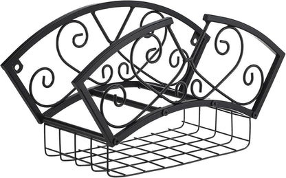 Garden Hose Holder Heavy Duty Metal Water Hose Holder, Hose Hanger Wall Mounted Metal Detachable Hose Storage Organizer for Outside Yard Lawn