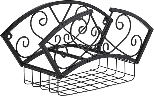 Garden Hose Holder Heavy Duty Metal Water Hose Holder, Hose Hanger Wall Mounted Metal Detachable Hose Storage Organizer for Outside Yard Lawn
