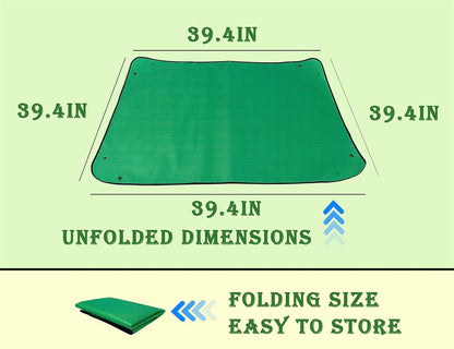 2PCS 26.8" x 26.8" Plant Repotting Mat Waterproof Transplanting Mat Indoor Succulent Potting Mat Portable Gardening Soil Changing and Watering mat Square and Foldable Garden mat