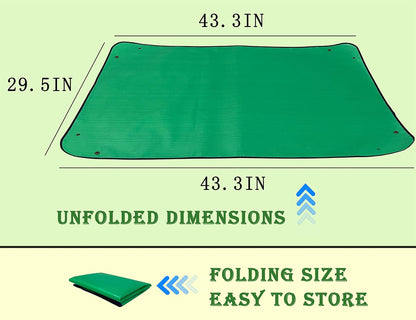 2PCS 26.8" x 26.8" Plant Repotting Mat Waterproof Transplanting Mat Indoor Succulent Potting Mat Portable Gardening Soil Changing and Watering mat Square and Foldable Garden mat