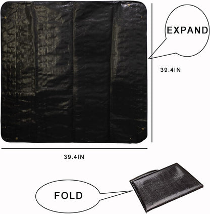 2PCS 26.8" x 26.8" Plant Repotting Mat Waterproof Transplanting Mat Indoor Succulent Potting Mat Portable Gardening Soil Changing and Watering mat Square and Foldable Garden mat