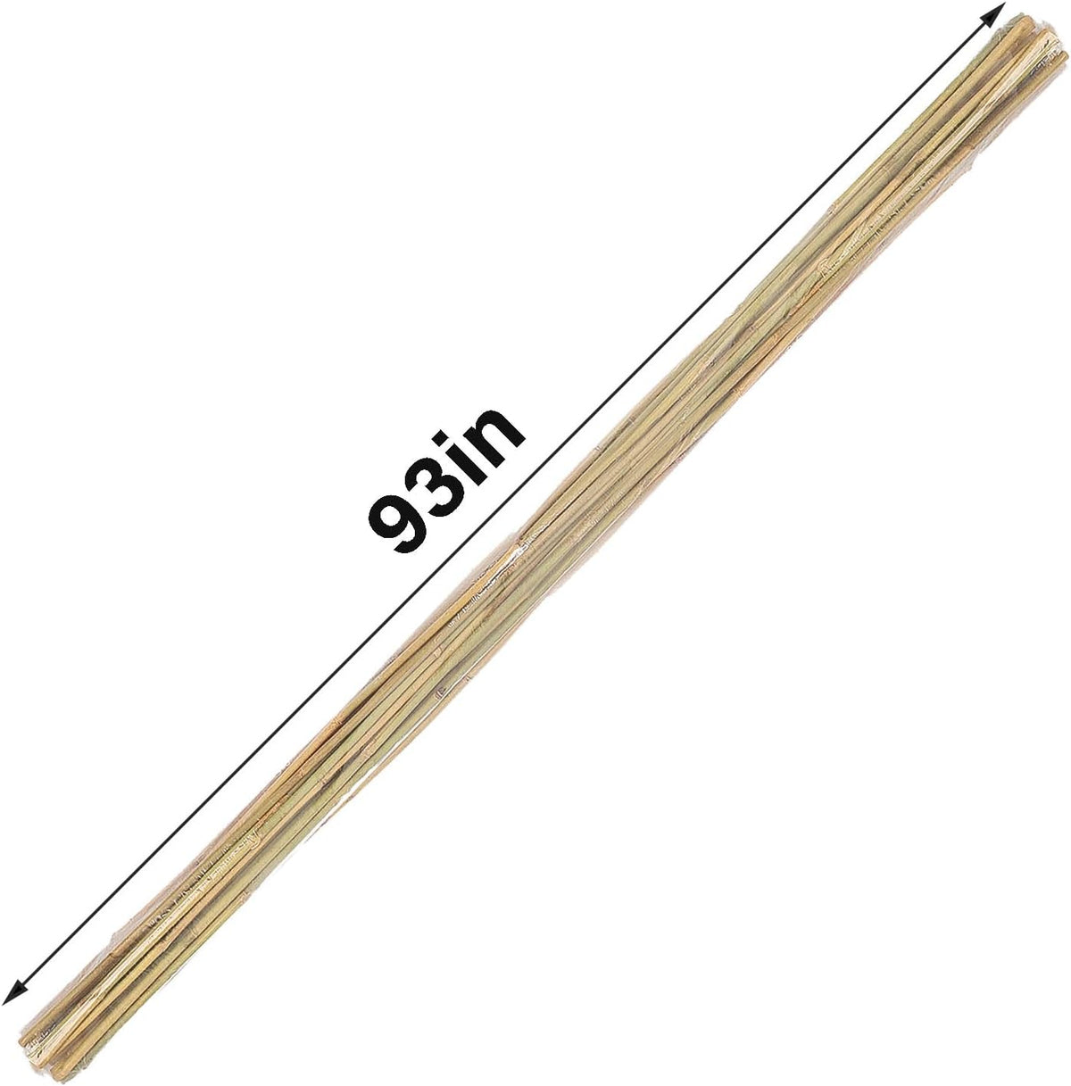 2ft Natural Bamboo Plant Stakes for Tomatoes, Beans, Flowers, Potted, Climbing Plants 30pcs