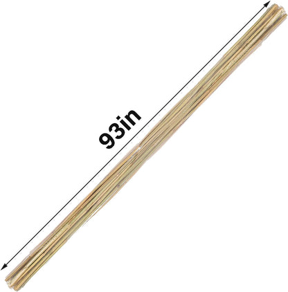 2ft Natural Bamboo Plant Stakes for Tomatoes, Beans, Flowers, Potted, Climbing Plants 30pcs