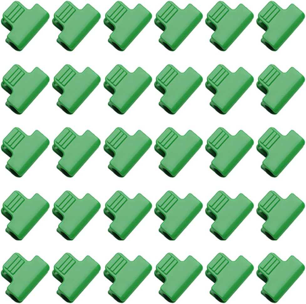 30 Pieces Greenhouse Clamps Film Row Cover Netting Tunnel Hoop Clip Frame Shading Net Rod Clip Greenhouse Film Clamps for Season Plant Extension Support, 19mm