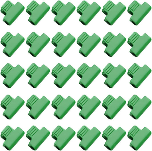 30 Pieces Greenhouse Clamps Film Row Cover Netting Tunnel Hoop Clip Frame Shading Net Rod Clip Greenhouse Film Clamps for Season Plant Extension Support, 19mm