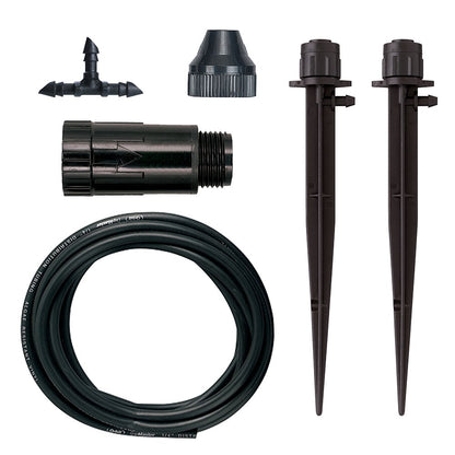 56309 Planter Drip Irrigation Kit - 30ft Complete Watering System with Adjustable Micro-Bubblers for Container Gardens
