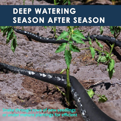 Heavy Duty Soaker Hose 75 FT Dripping Water Hose Saves 70% Water Consistent Drip Throughout Hose Lightweight Garden Hose Perfect for Garden Flowers Beds