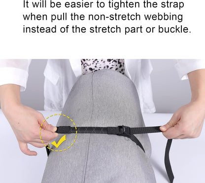 Lashing Straps with Buckles Adjustable Cam Buckle Tie Down Cinch Strap for Packing Black 4 Pack