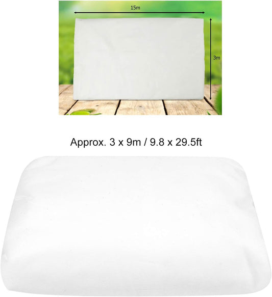 Plant Covers Freeze Protection,Plant Cover Cloth, Winter Heat Preservation Cold Protection Moisturizing Floating Row Blankets for Outdoor Plants Winter Frost Protection (3m*15m)