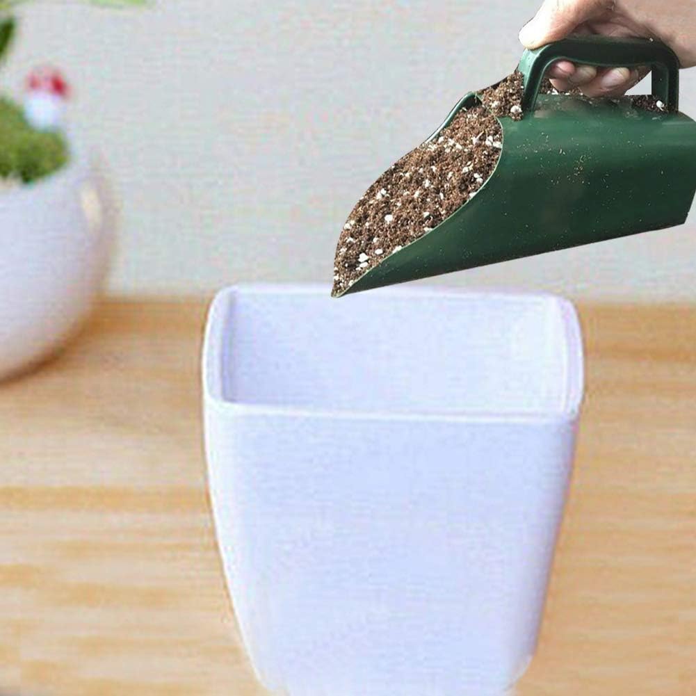 Soil Scoop, Plastic Potting Scoop for Indoor Plants and Gardening