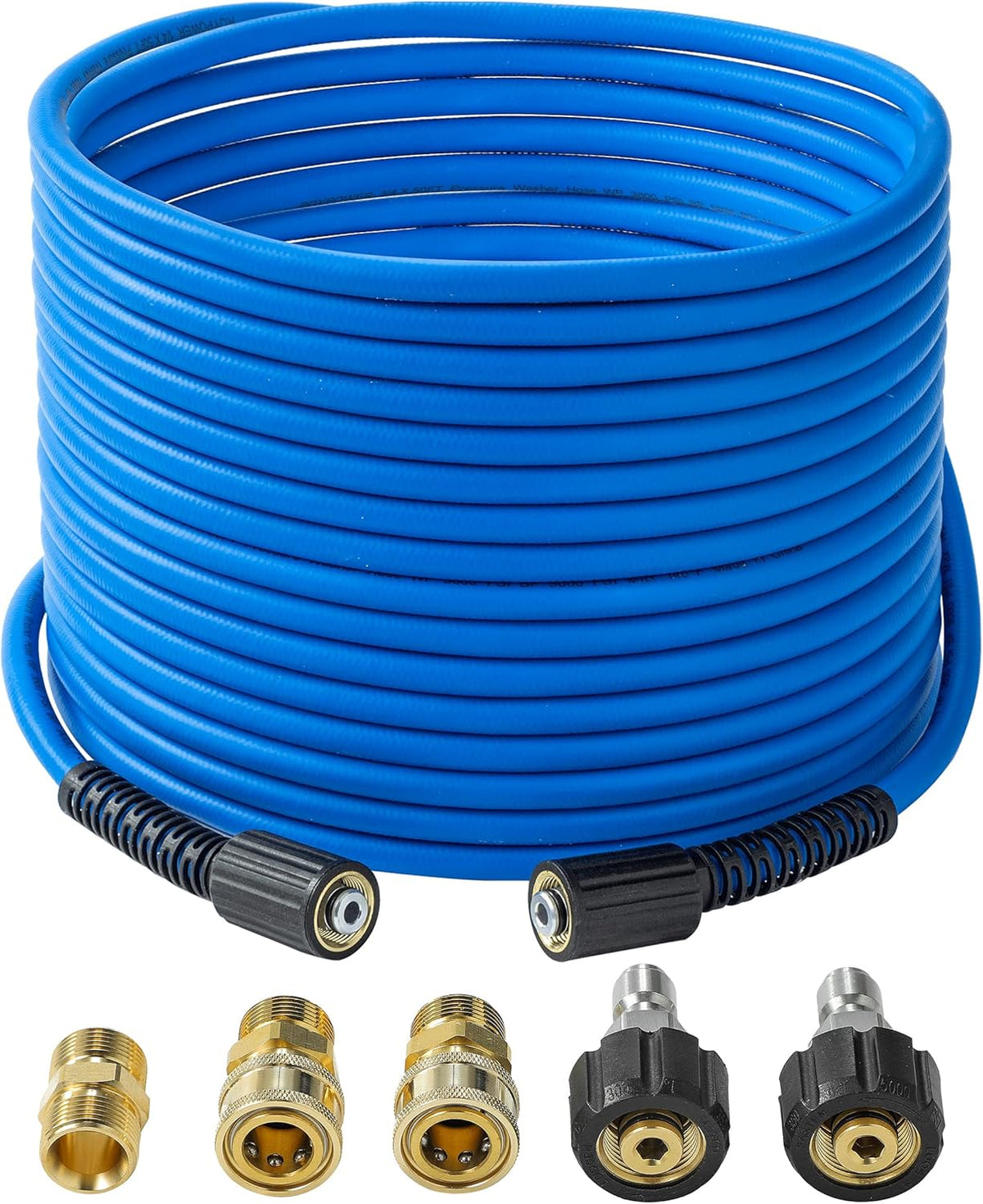 Pressure Washer Hose Reel with Hose 1/4"×100ft, Auto Rewind 3600PSI