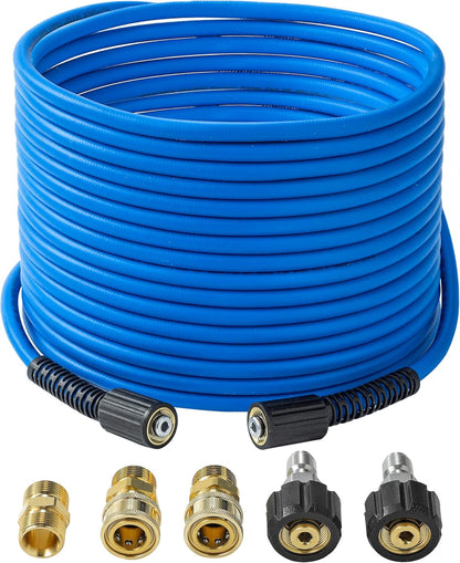 Pressure Washer Hose Reel with Hose 1/4"×100ft, Auto Rewind 3600PSI
