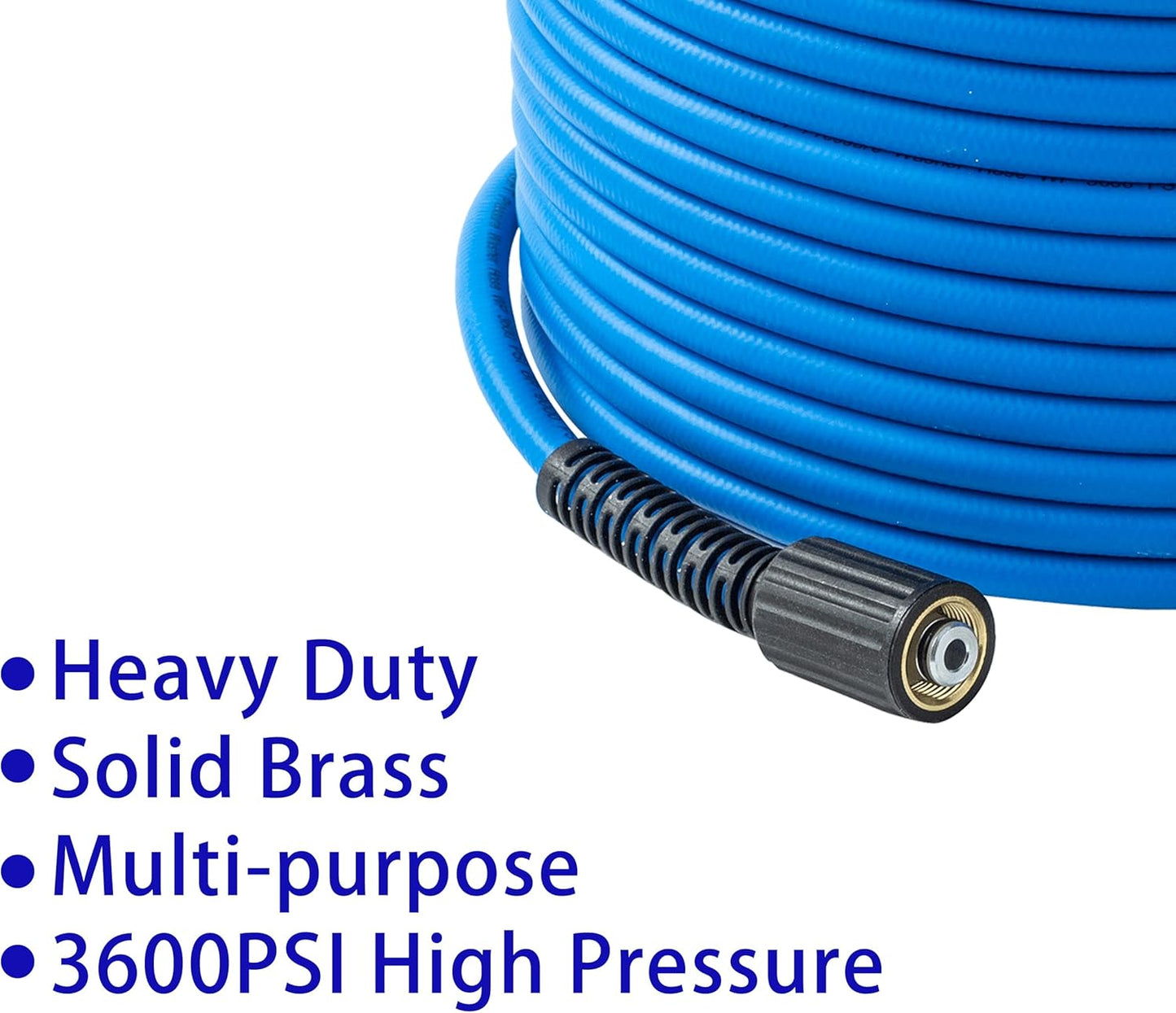 Pressure Washer Hose Reel with Hose 1/4"×100ft, Auto Rewind 3600PSI