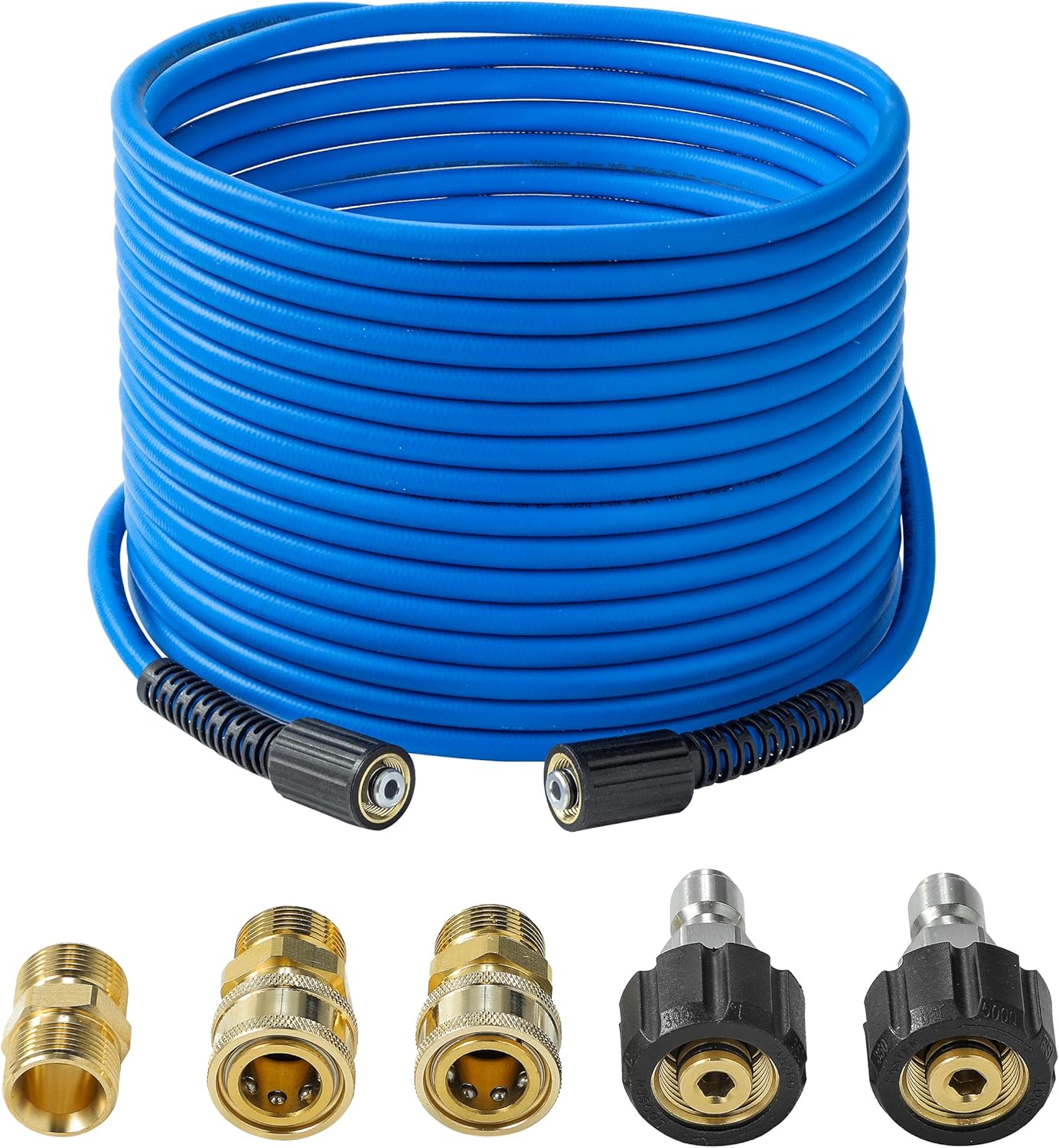 Pressure Washer Hose Reel with Hose 1/4"×100ft, Auto Rewind 3600PSI