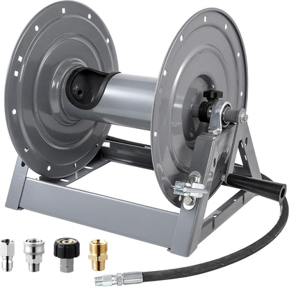 Pressure Washer Hose Reel with Hose 1/4"×100ft, Auto Rewind 3600PSI