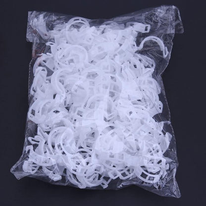 100 Pcs Garden Plant Support Clips, Tomato Clips, Plant Ties, Trellis Clips, Tomato Vine Vegetables Plants Trellis Clips to Grow Upright Makes Plants Healthier (Black)