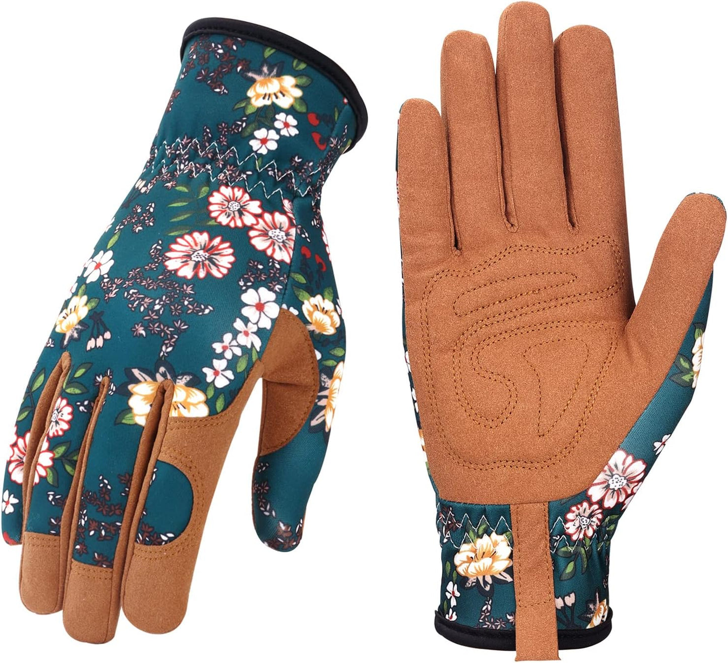 Gardening Gloves for Women, Leather Garden Gloves