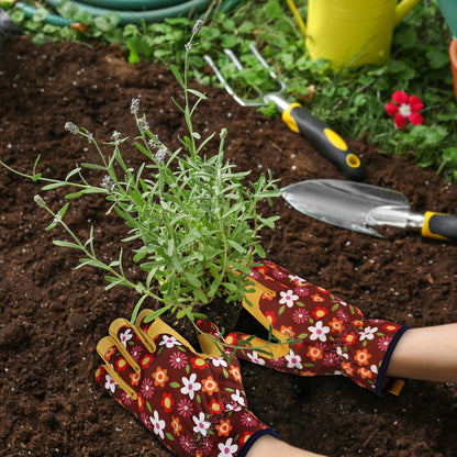 Gardening Gloves for Women, Leather Garden Gloves