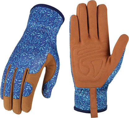 Gardening Gloves for Women, Leather Garden Gloves