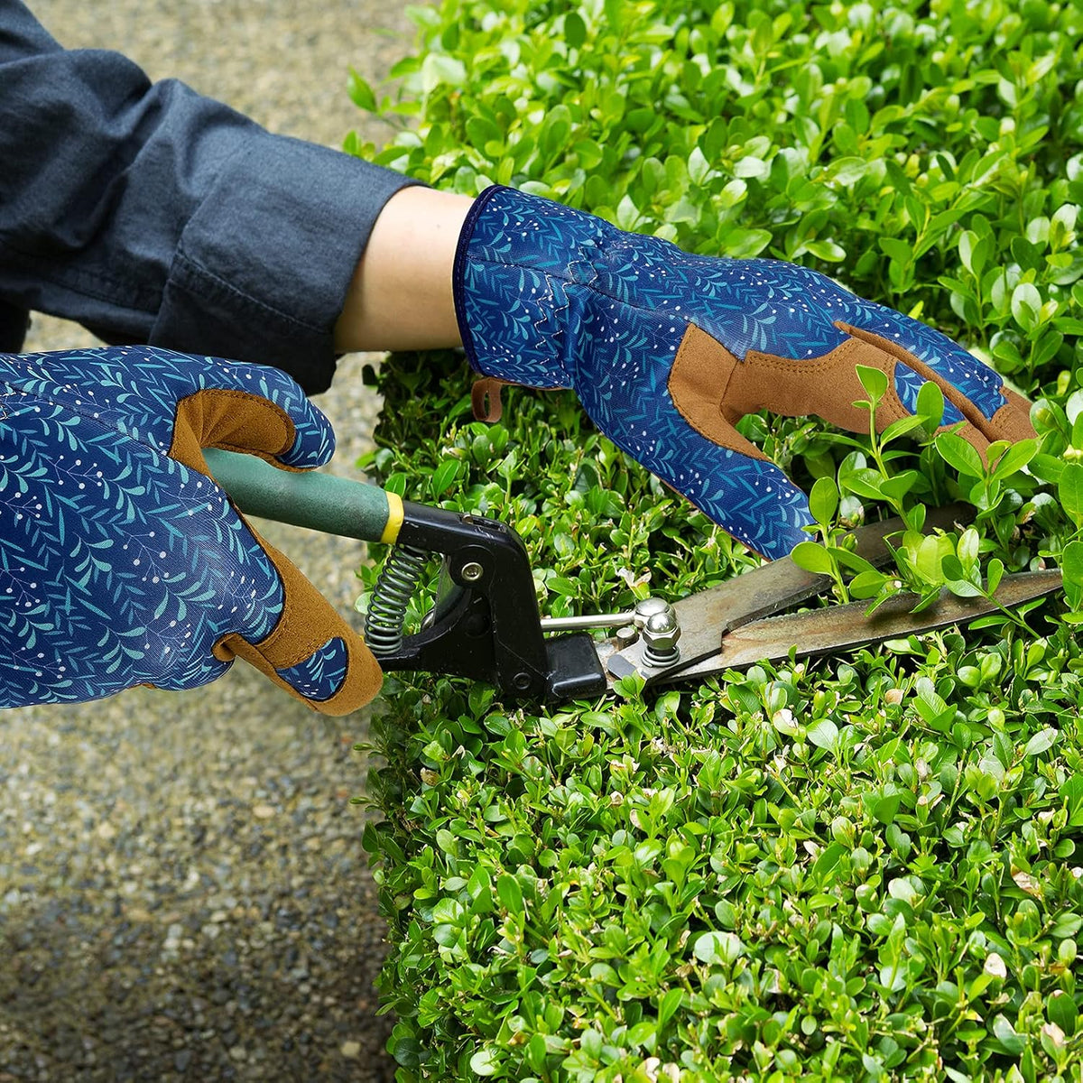 Gardening Gloves for Women, Leather Garden Gloves