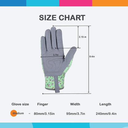 Gardening Gloves for Women, Leather Garden Gloves