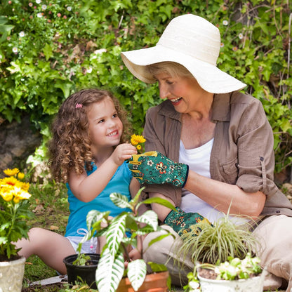 Gardening Gloves for Women, Leather Garden Gloves