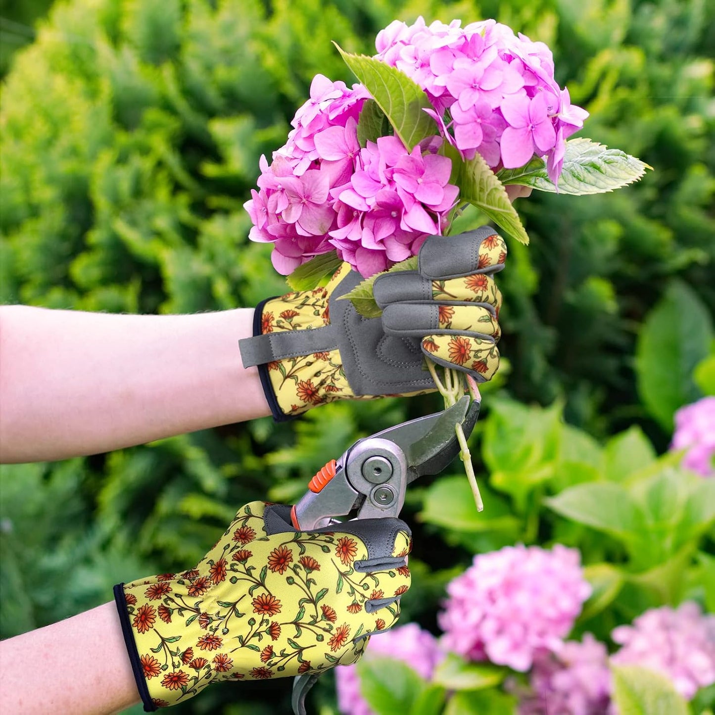 Gardening Gloves for Women, Leather Garden Gloves