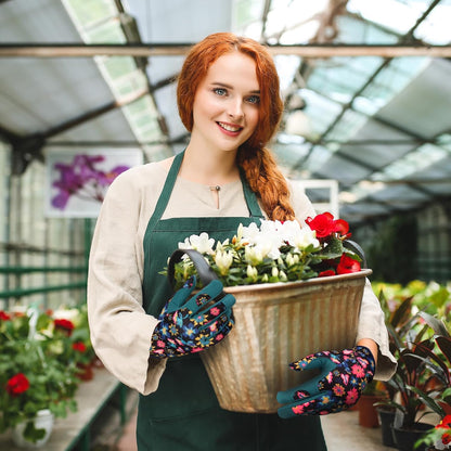 Gardening Gloves for Women, Leather Garden Gloves