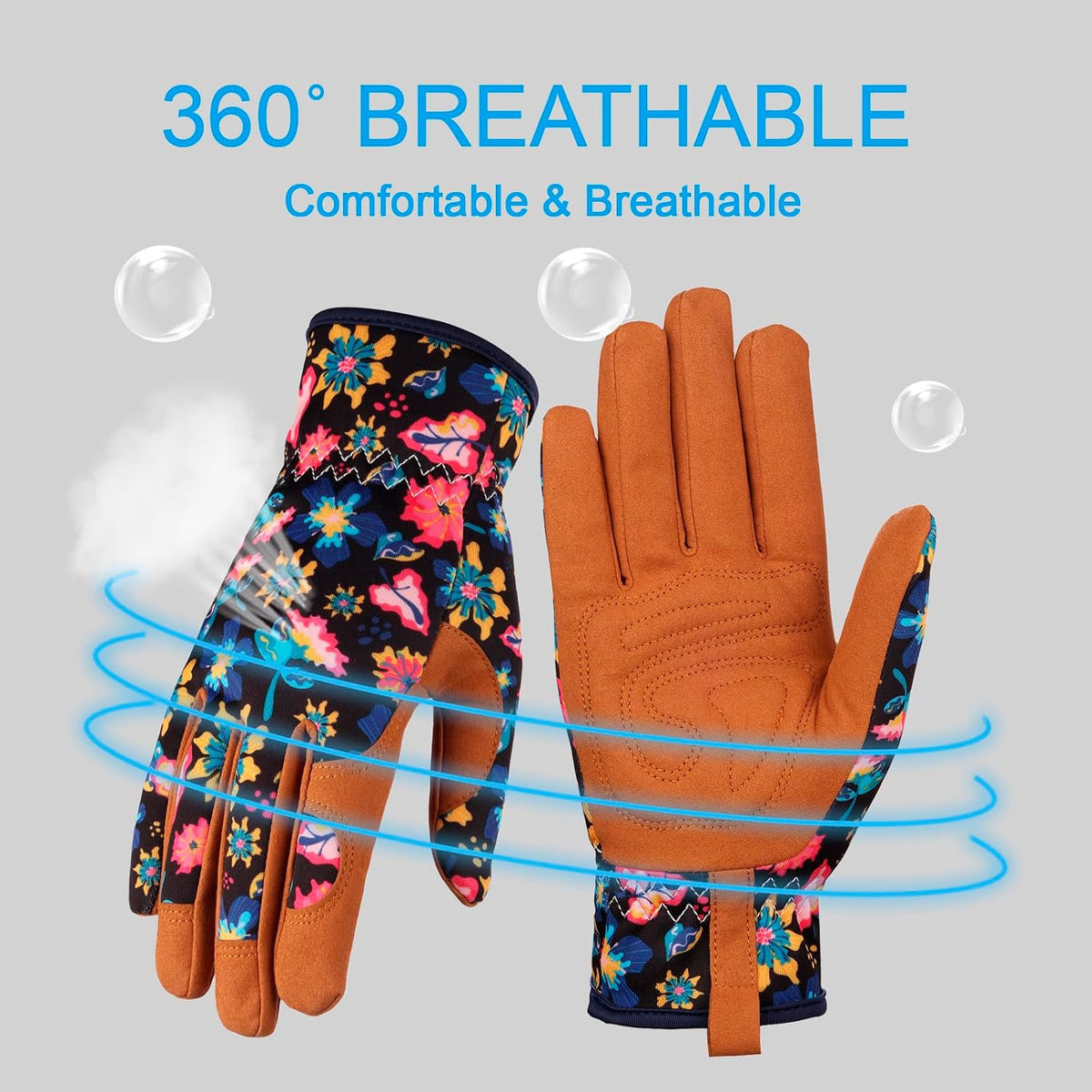 Gardening Gloves for Women, Leather Garden Gloves