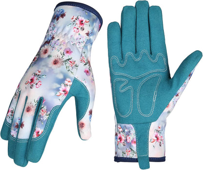 Gardening Gloves for Women, Leather Garden Gloves