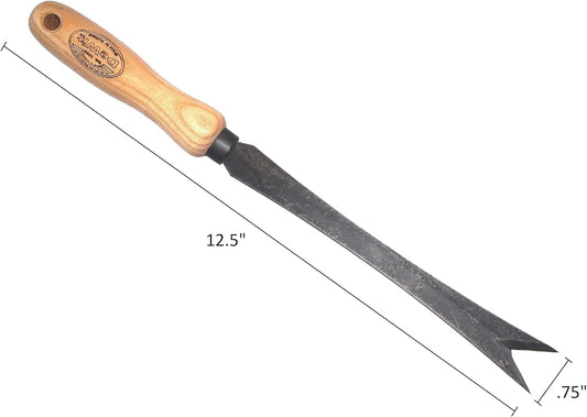 DeWit Daisy Grubber – Bio Weed Remover for Dandelions & Tough Weeds – Hardened Boron Steel with Ash Wood Handle
